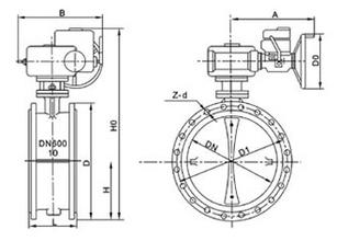 法兰软密封蝶阀 法兰软密封蝶阀
